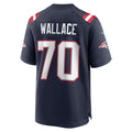 Choea NE.Patriots #70 Caedan Wallace Navy Game Retired Player Jersey