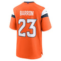 Choea D.Broncos #23 Jahdae Barron Orange 2025 NFL Draft First Round Pick Game Jersey