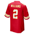 Choea KC.Chiefs #2 Joshua Williams Red Game Jersey