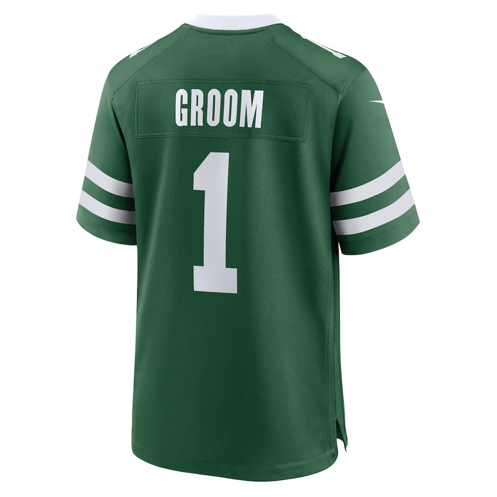 Choea NY.Jets #1 Groom Legacy Green Game Jersey