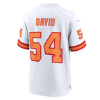 Choea TB.Buccaneers #54 Lavonte David White 50th Season Game Jersey
