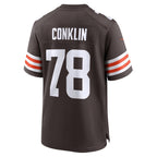 Choea C.Browns #78 Jack Conklin Brown Team Game Jersey