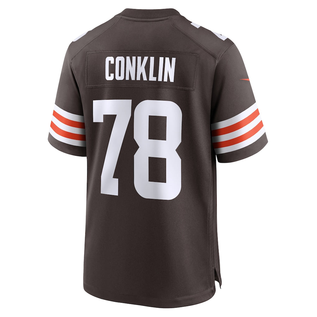 Choea C.Browns #78 Jack Conklin Brown Team Game Jersey