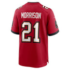 Choea TB.Buccaneers #21 Benjamin Morrison Red Team Game Jersey