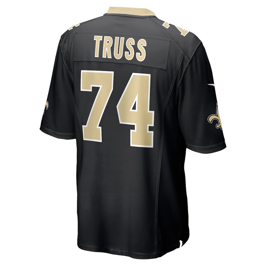 Choea NO.Saints #74 Xavier Truss Black Team Game Jersey