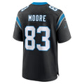 Choea C.Panthers #83 David Moore Black Game Jersey