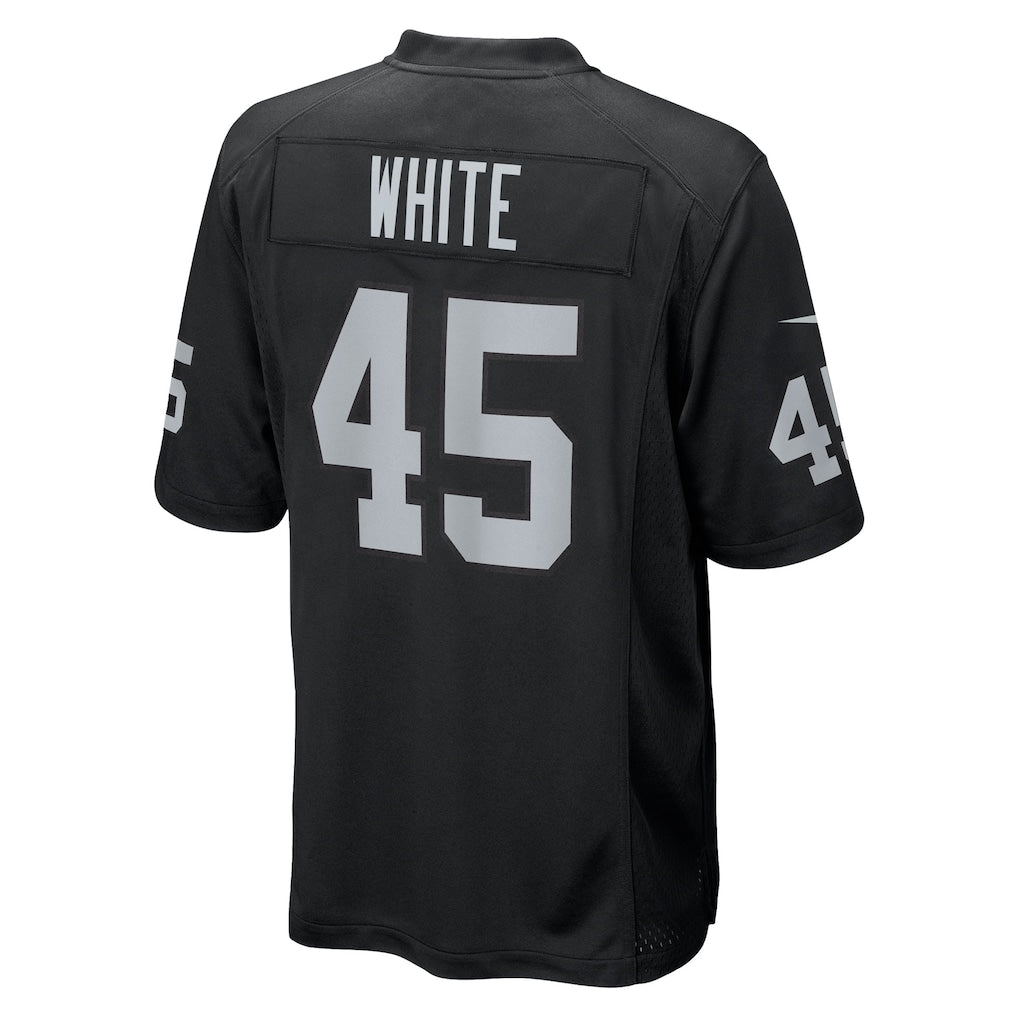 Choea LV.Raiders #45 Devin White Black Team Game Jersey
