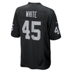Choea LV.Raiders #45 Devin White Black Team Game Jersey