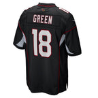 Choea A.Cardinals #18 A.J. Green Black Game Jersey