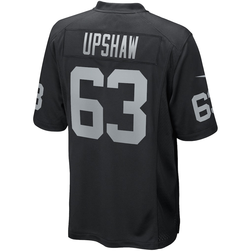 Choea LV.Raiders #63 Gene Upshaw Black Game Retired Player Jersey