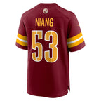 Choea W.Commanders #53 Lucas Niang Burgundy Team Game Jersey