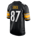 Choea P.Steelers #87 Matt Sokol Black Team Game Jersey