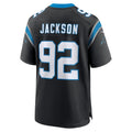 Choea C.Panthers #92 Cam Jackson Black Team Game Jersey