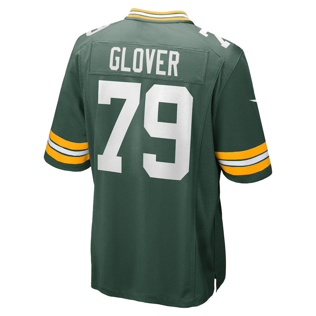 Choea GB.Packers #79 Travis Glover Green Game Jersey