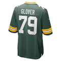 Choea GB.Packers #79 Travis Glover Green Game Jersey