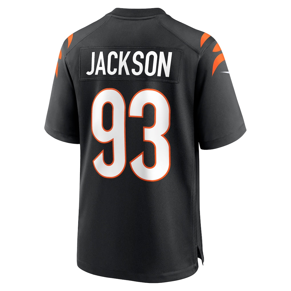 Choea C.Bengals #93 McKinnley Jackson Black Game Jersey
