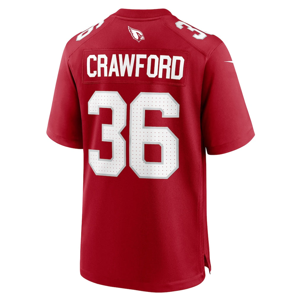 Choea A.Cardinals #36 Kitan Crawford Cardinal Team Game Jersey