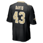 Choea NO.Saints #43 Michael Davis Black Team Game Jersey