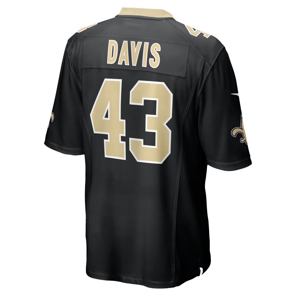 Choea NO.Saints #43 Michael Davis Black Team Game Jersey
