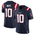 Choea NE.Patriots #10 Drake Maye Navy Vapor F.U.S.E. Limited Stitched Jerseys
