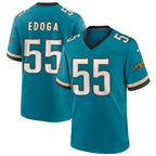 Choea J.Jaguars #55 Chuma Edoga Teal Game Jersey