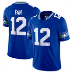 Choea #12 12th Fan Player S.Seahawks Royal Vapor F.U.S.E. Limited Stitched Jerseys