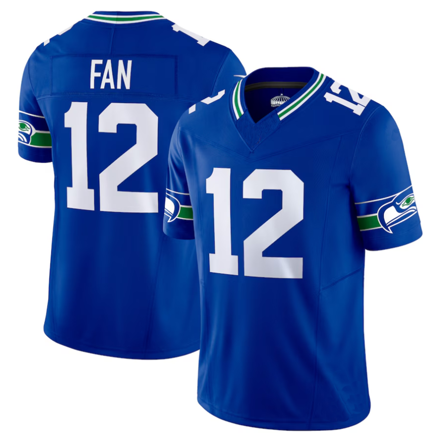 Choea #12 12th Fan Player S.Seahawks Royal Vapor F.U.S.E. Limited Stitched Jerseys