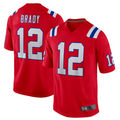 Choea NE.Patriots #12 Tom Brady Player Red Game Stitched Jerseys
