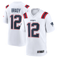 Choea NE.Patriots #12 Tom Brady Player White Game Stitched Jerseys