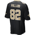 Choea NO.Saints #82 Bob Pollard Black Game Retired Player Jersey