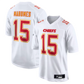 Choea #15 Patrick Mahomes Player KC.Chiefs Carbon White Fashion Game Stitched Jerseys