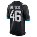 Choea J.Jaguars #46 Ross Matiscik Black Alternate Game Jersey