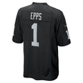 Choea LV.Raiders #1 Marcus Epps Black Game Player Jersey