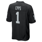 Choea LV.Raiders #1 Marcus Epps Black Game Player Jersey