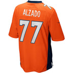 Choea D.Broncos #77 Lyle Alzado Orange Game Retired Player Jersey