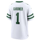 Choea NY.Jets #1 Ahmad Sauce Gardner Legacy White Game Jersey