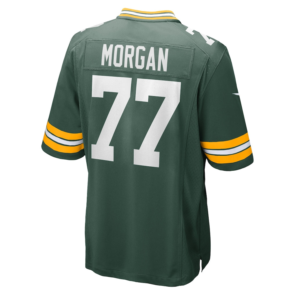 Choea GB.Packers #77 Jordan Morgan Green Game Jersey