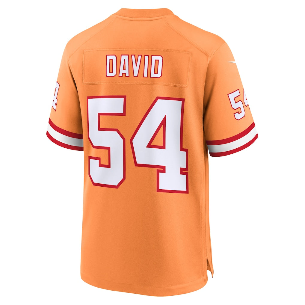 Choea TB.Buccaneers #54 Lavonte David Orange Throwback Game Jersey