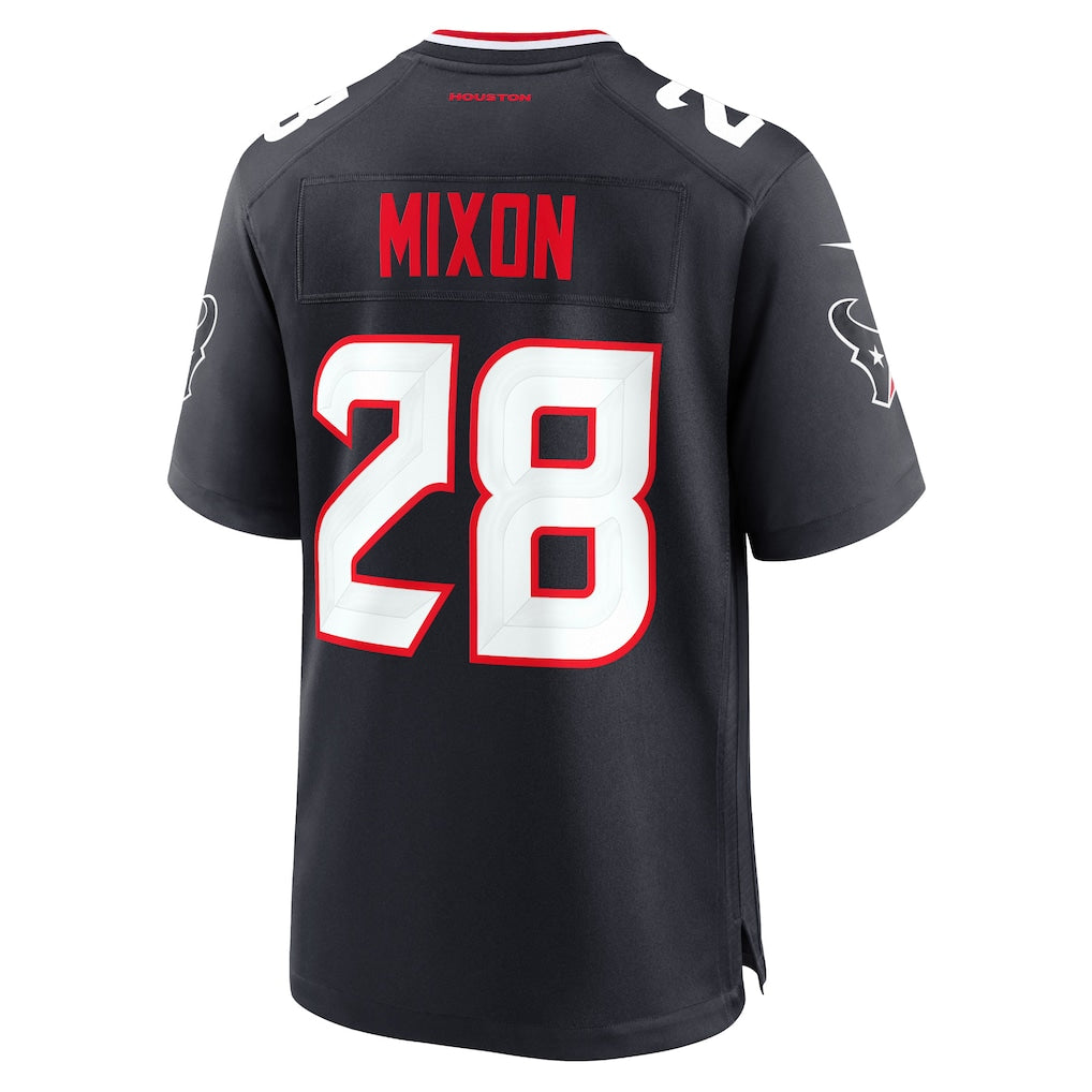 Choea H.Texans #28 Joe Mixon Navy Game Jersey