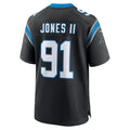 Choea C.Panthers #91 Patrick Jones II Black Team Game Jersey