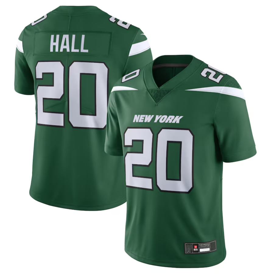 Choea #20 Breece Hall Player NY.Jets Gotham Green Vapor Untouchable Limited Stitched Jerseys