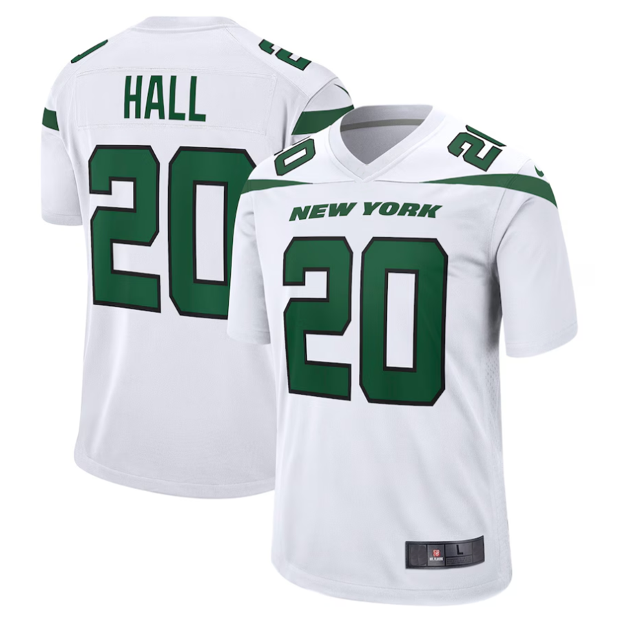 Choea #20 Breece Hall Player NY.Jets White Away Game Stitched Jerseys