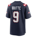 Choea NE.Patriots #9 Kayshon Boutte Navy Game Jersey