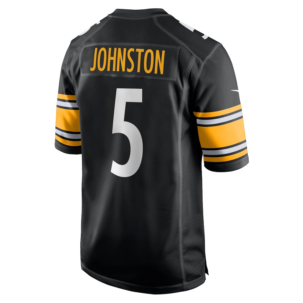 Choea P.Steelers #5 Cameron Johnston Black Game Jersey