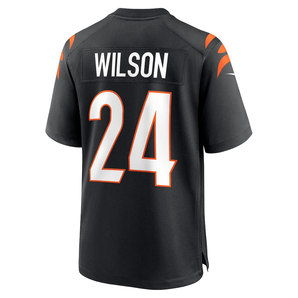 Choea C.Bengals #24 Marco Wilson Black Team Game Jersey