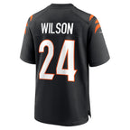 Choea C.Bengals #24 Marco Wilson Black Team Game Jersey