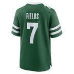 Choea NY.Jets #7 Justin Fields Legacy Green Game Player Jersey