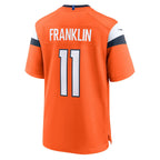 Choea D.Broncos #11 Troy Franklin Orange Team Game Jersey