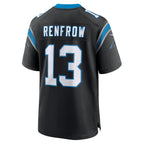 Choea C.Panthers #13 Hunter Renfrow Black Team Game Jersey