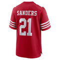 Choea SF.49ers #21 Deion Sanders Scarlet Team Retired Player Game Jersey